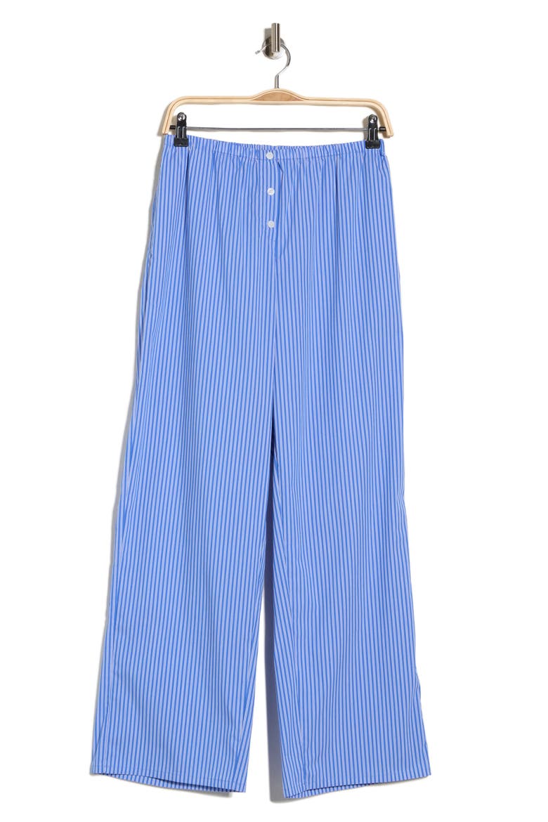 Poplin Pull-On Pants, Alternate, color, BLUE WHITE STRIPE
