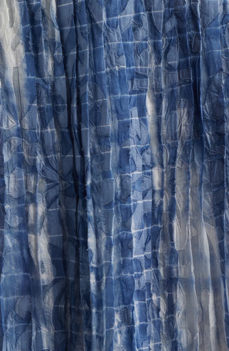 KOBI HALPERIN Andie Print Silk Maxi Skirt, Alternate, color, Tide