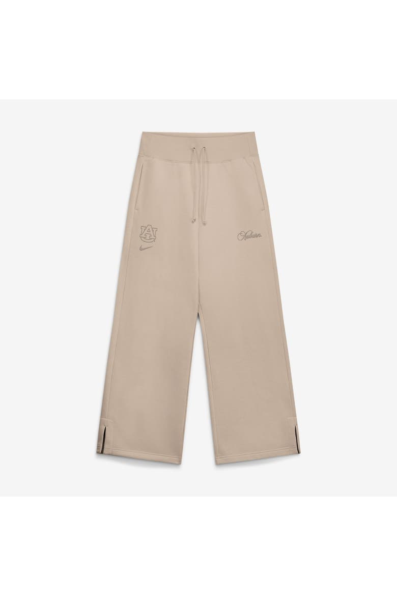 Women's Nike Tan Auburn Tigers Neutral Stance Collection Phoenix Fleece Wide-Leg Sweatpants, Main, color, Tan