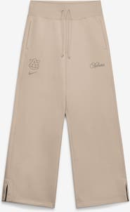 Nike Women's Nike Tan Auburn Tigers Neutral Stance Collection Phoenix Fleece Wide-Leg Sweatpants