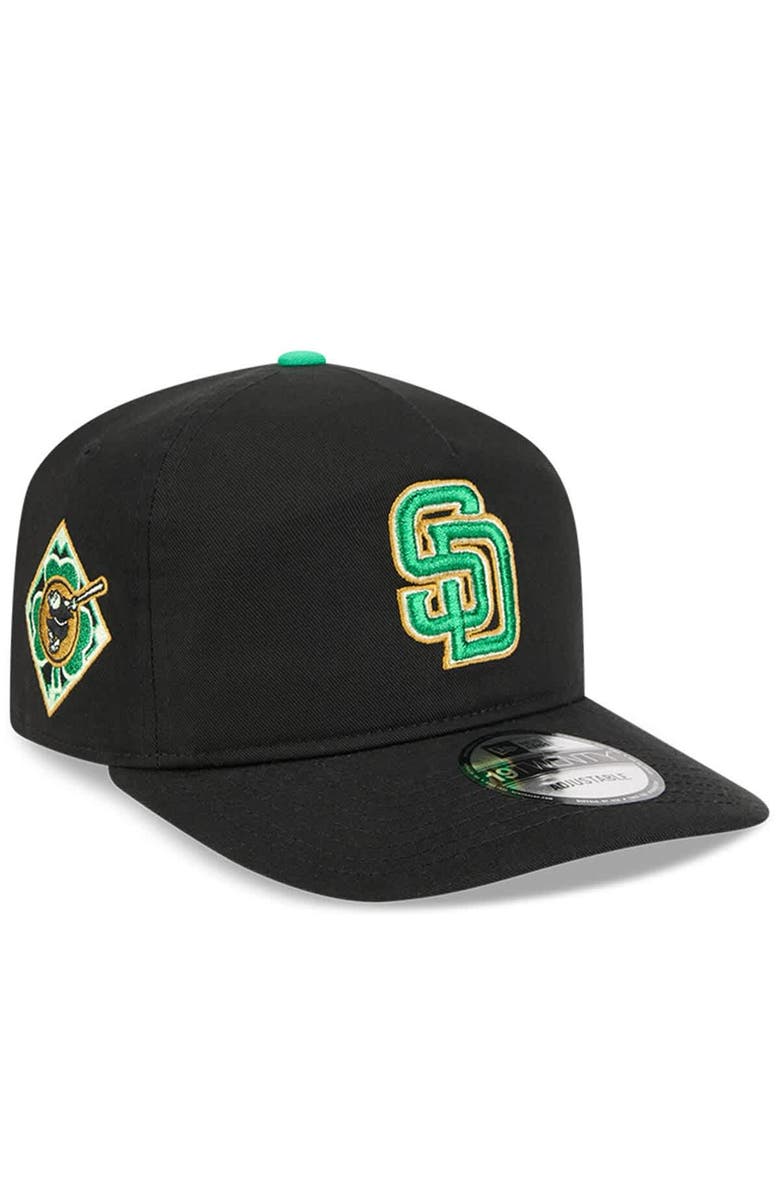 New Era Men's New Era  Black San Diego Padres 2026 St. Patrick's Day 19TWENTY Adjustable Hat, Main, color, Black