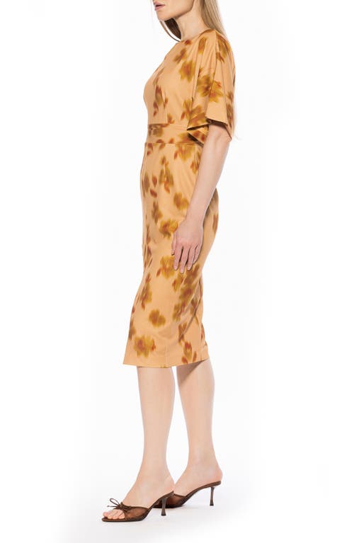 Alexia Admor Mila Sheath Dress In Brown