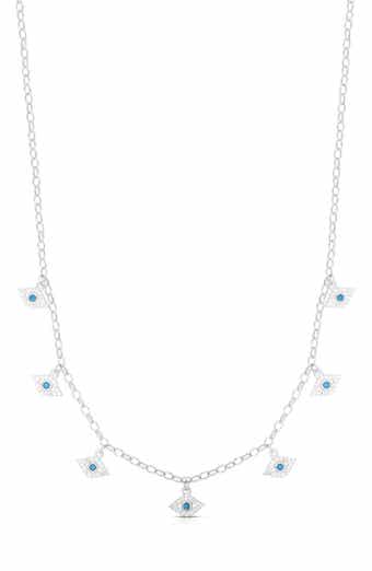 Sterling Silver Eye Charm Necklace