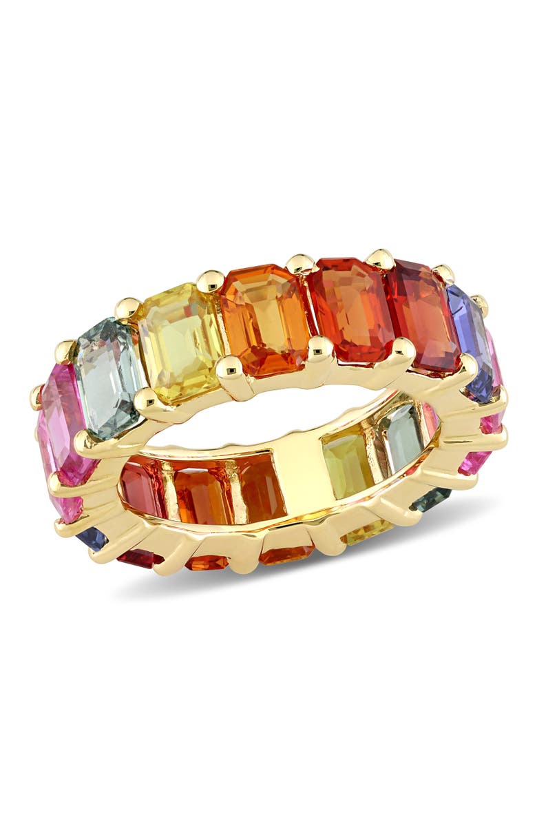 Julianna B. Multi-Color Sapphire Eternity Ring 14k, Main, color, 14K Yellow Gold
