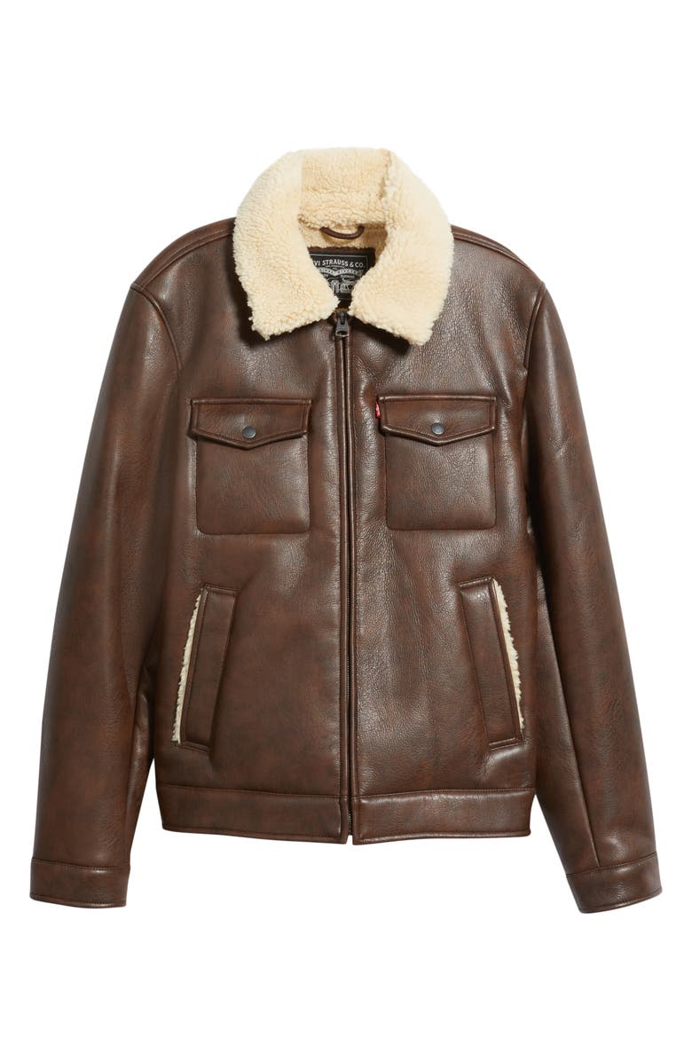 Levi's Faux Shearling Lined Trucker Jacket, Alternate, color,