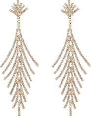 EYE CANDY LOS ANGELES Cynthia CZ Fringe Drop Earrings