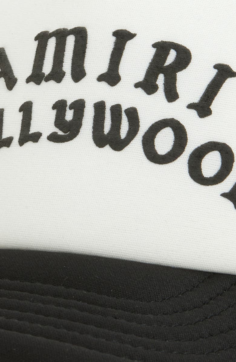 AMIRI Hollywood Trucker Hat, Alternate, color, 