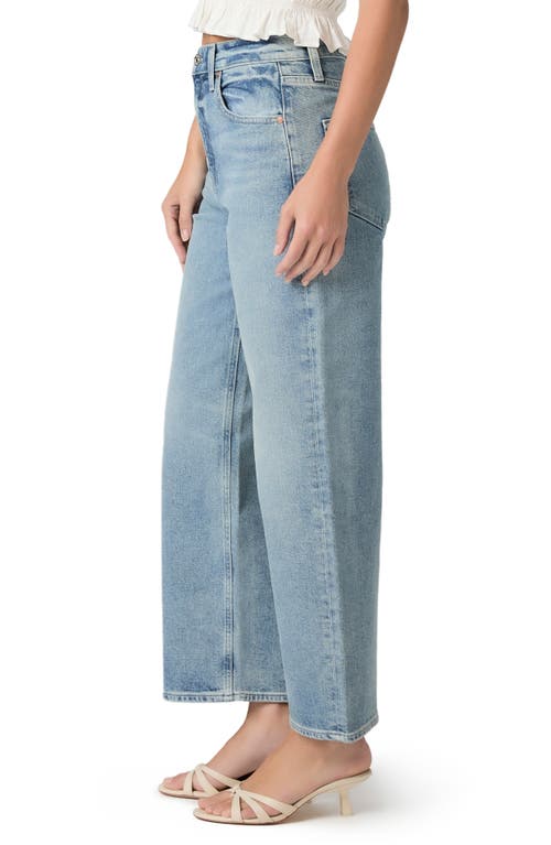 Paige Cameron High Waist Ankle Straight Leg Jeans In Blue