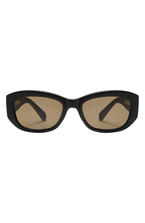 Fifth & Ninth Simone 55mm Polarized Geometric Sunglasses In Black