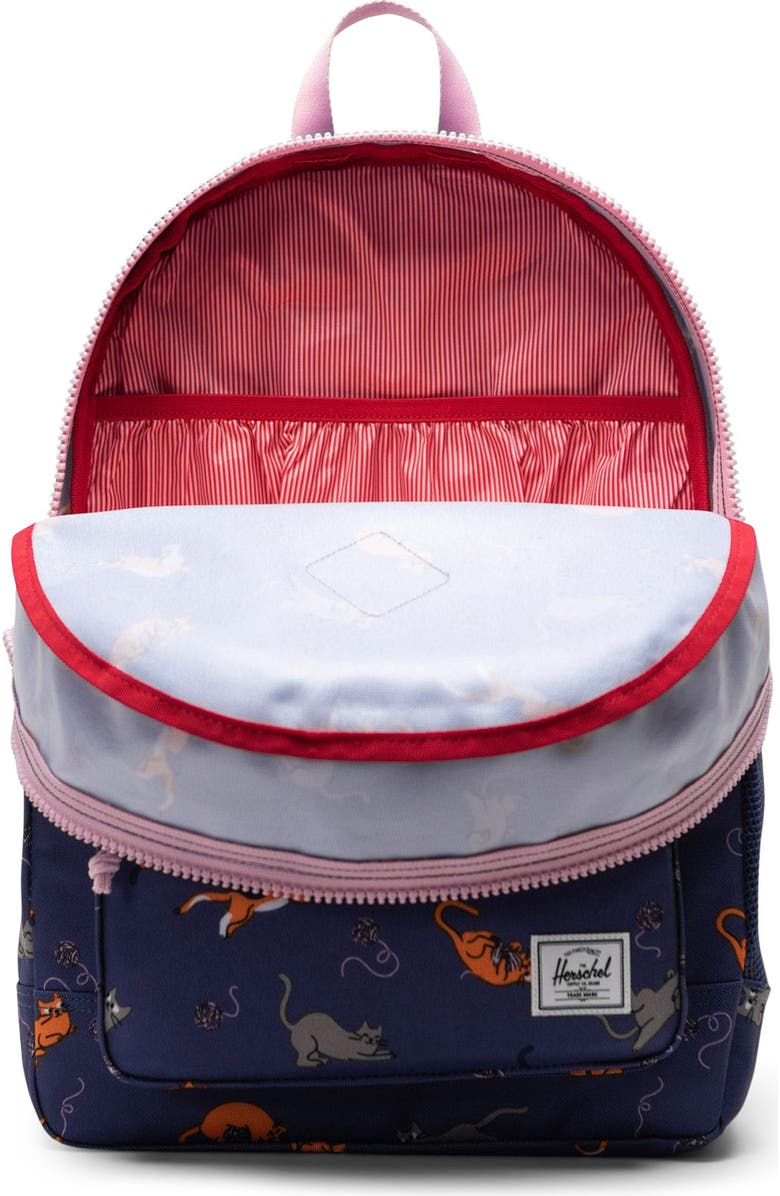 Herschel Supply Co. Kids' Heritage Youth Backpack, Alternate, color, Playing Cats
