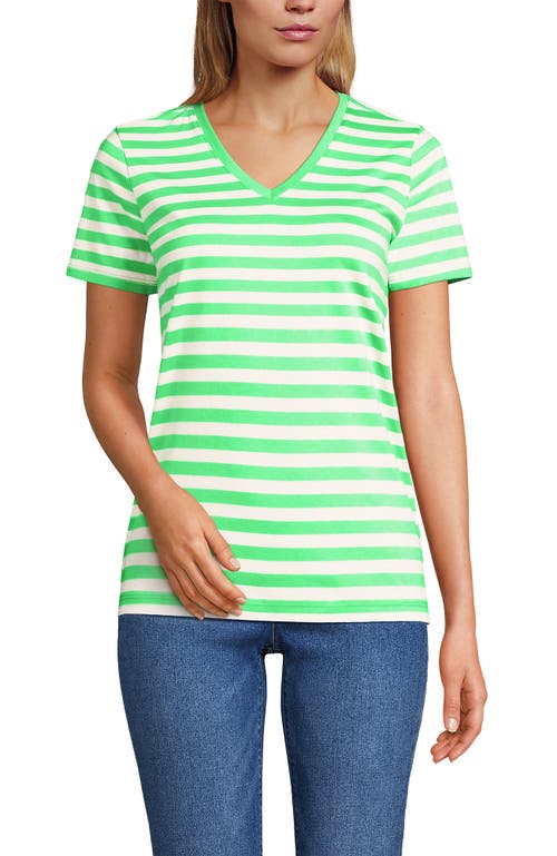 Lands' End Relaxed Supima Cotton V-neck T-shirt