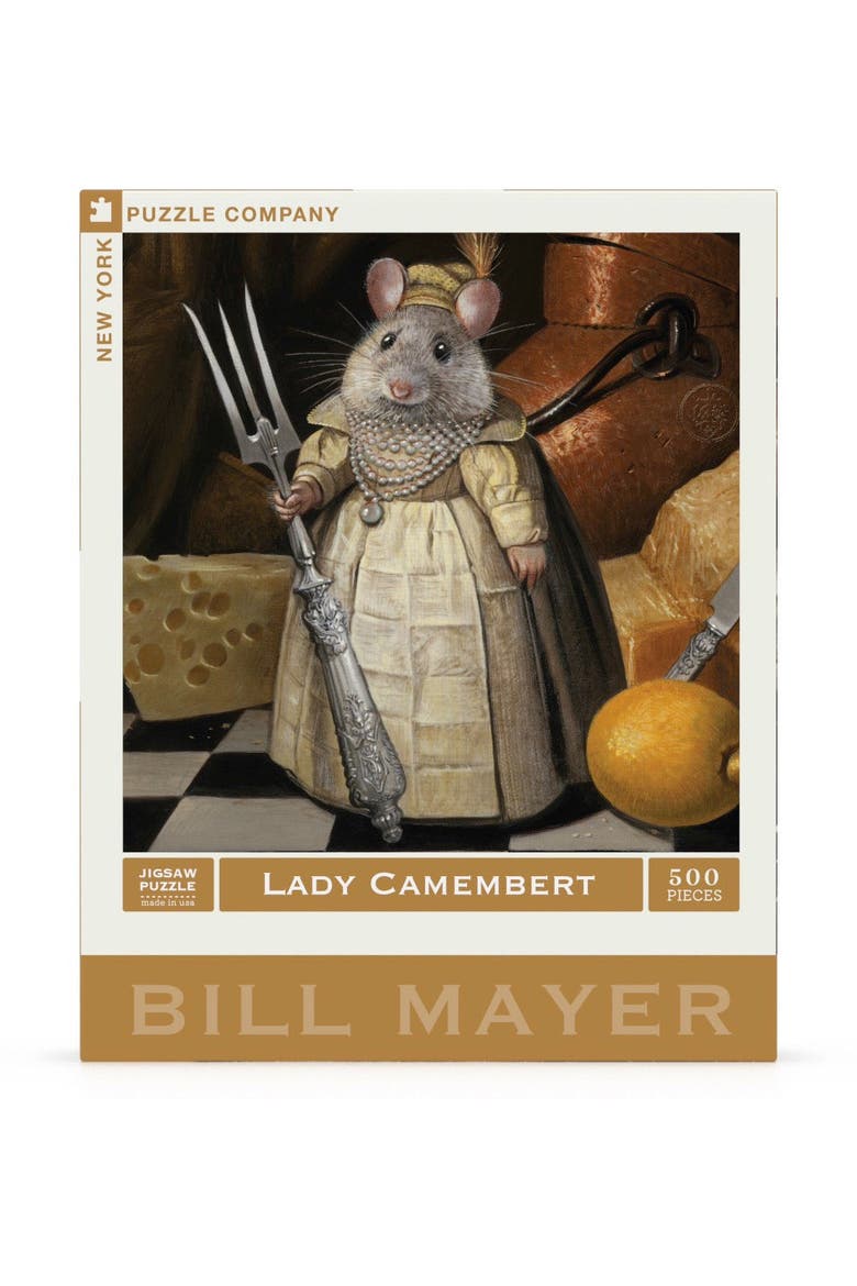 Lady Camembert 500 Piece Puzzle, Main, color, No Color