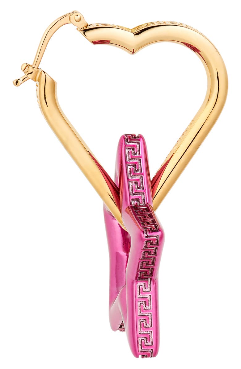 Versace Funky Chain Hoop Earrings, Alternate, color, 