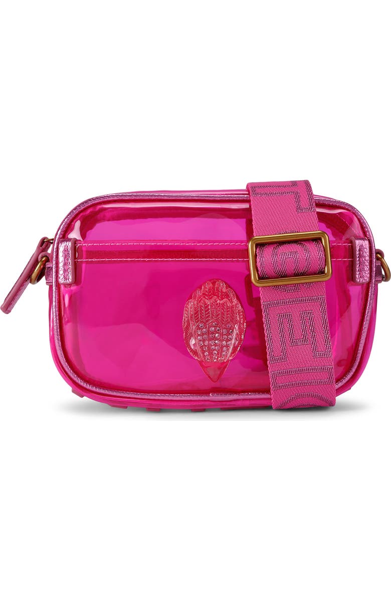 Kurt Geiger London Kensington Vinyl Camera Bag, Main, color, Bright Pink