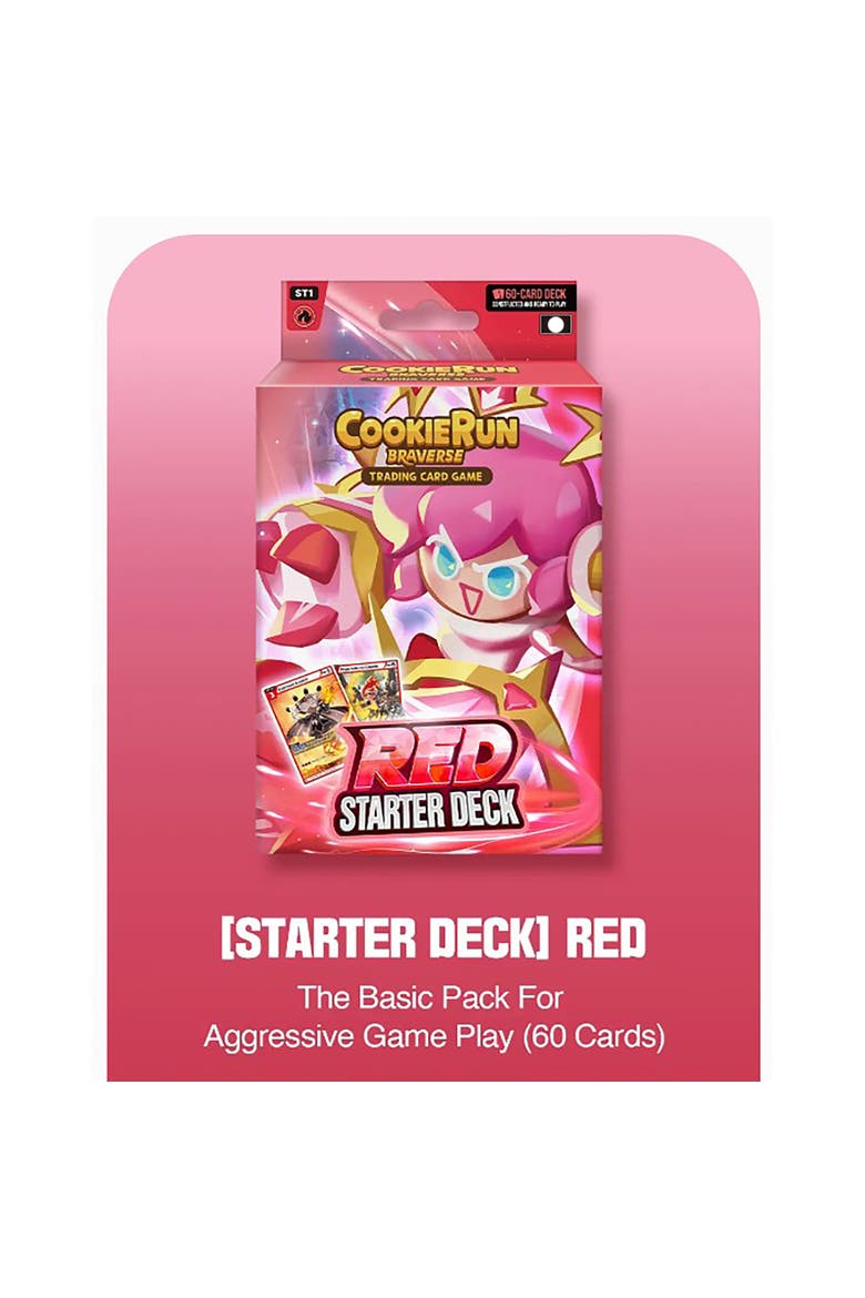 CookieRun Braverse Trading Card Game, Starter Deck Red, Aggressive Game Play, Alternate, color, Multicolored