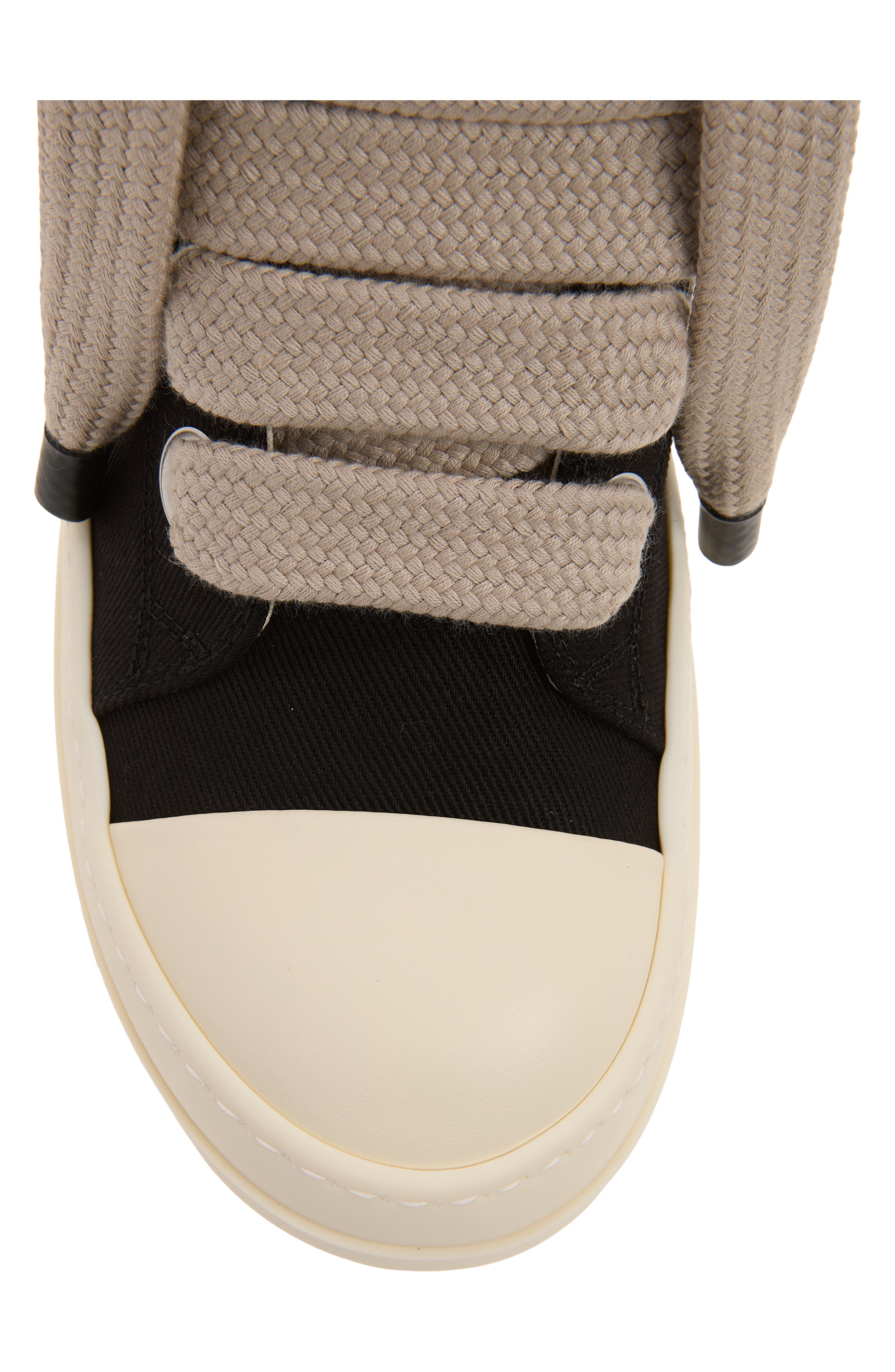 Jumbolace High Top Sneaker, Alternate, color, BLACK/ MILK/ MILK