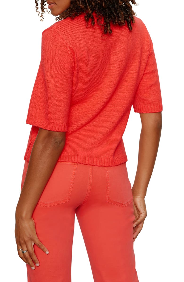 Sanctuary Short Sleeve Sweater, Alternate, color, Tulip Red