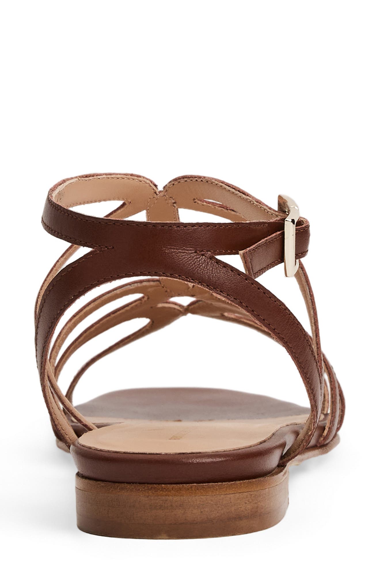 Fiore Ankle Strap Sandal, Alternate, color, BROWN NAPPA