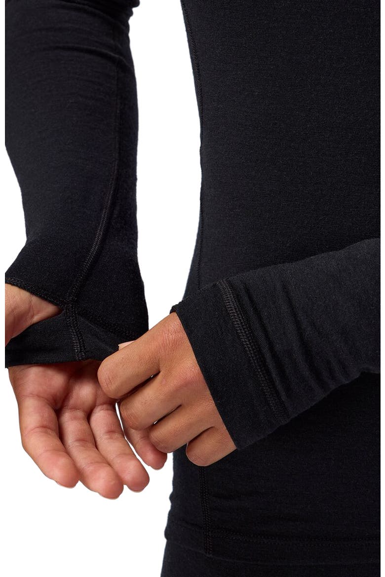 Cedars Rws Merino Lt-Wt Baselayer Crew Top - Women's, Alternate, color, Black