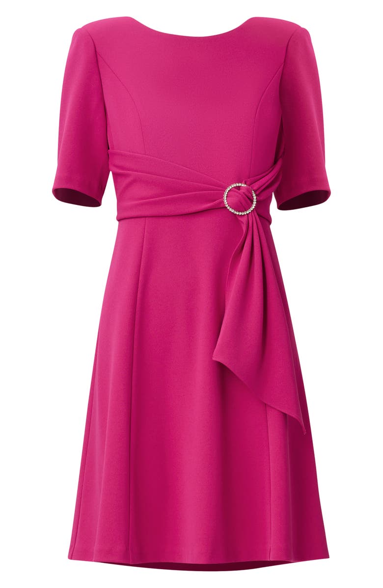 Adrianna Papell Tie Front High/Low Dress, Alternate, color, 