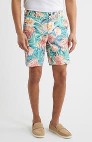 Tommy Bahama Chip Shot Positano Palms Stretch Ripstop Shorts