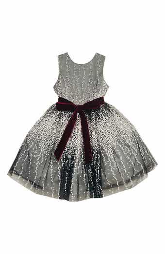 Kids' Tinsel Mesh Dress