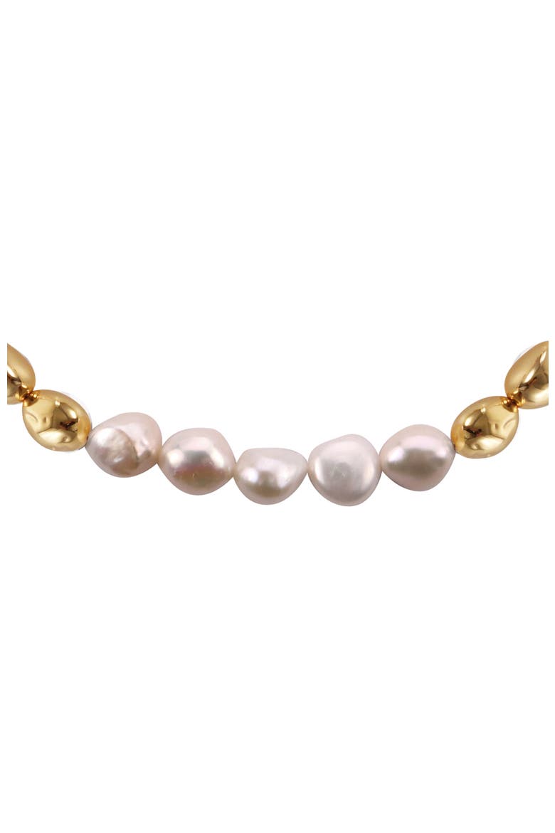 Eden Pearl Necklace, Alternate, color, Gold