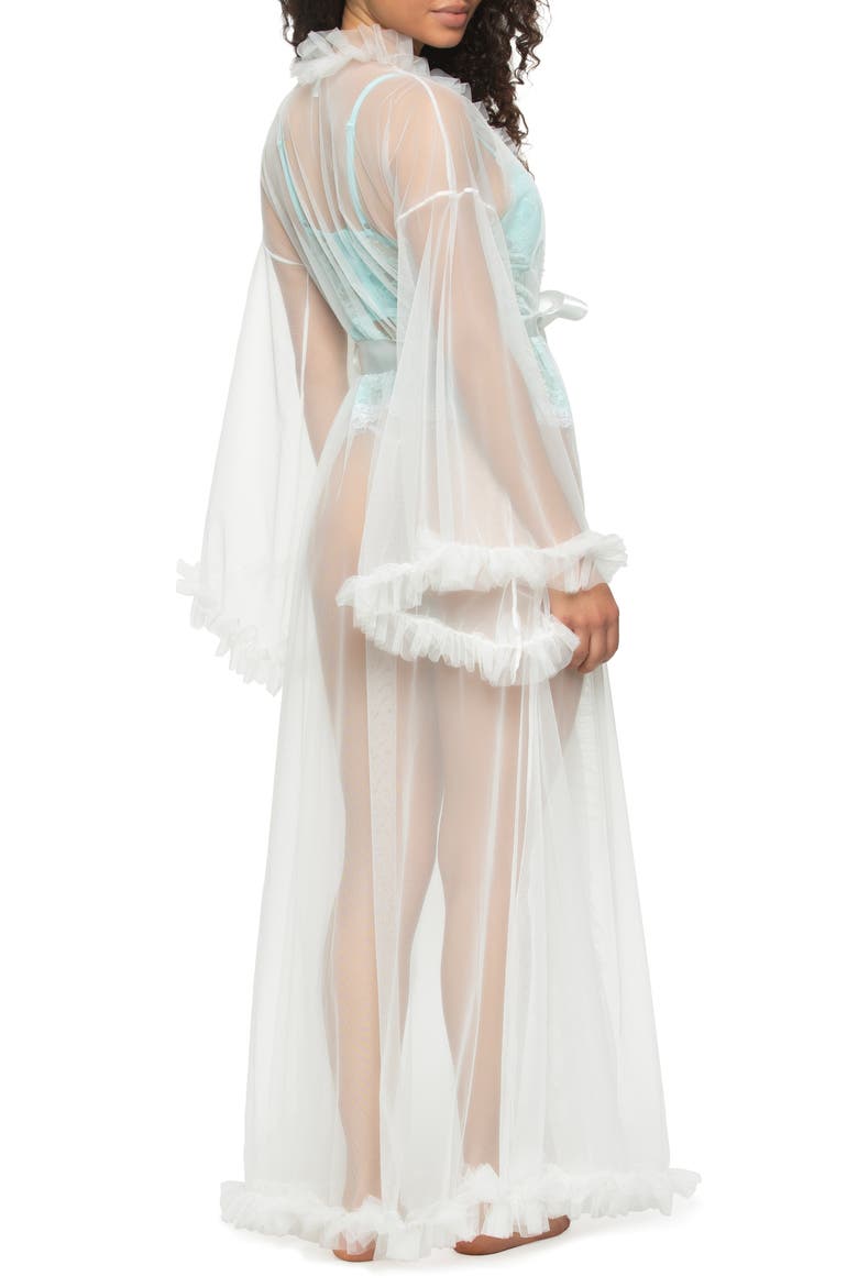Veil Sheer Robe, Alternate, color, CLOUD DANCER