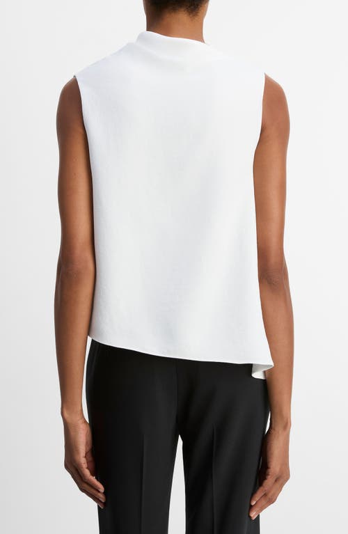 Vince A Line Asymmetric Top In White