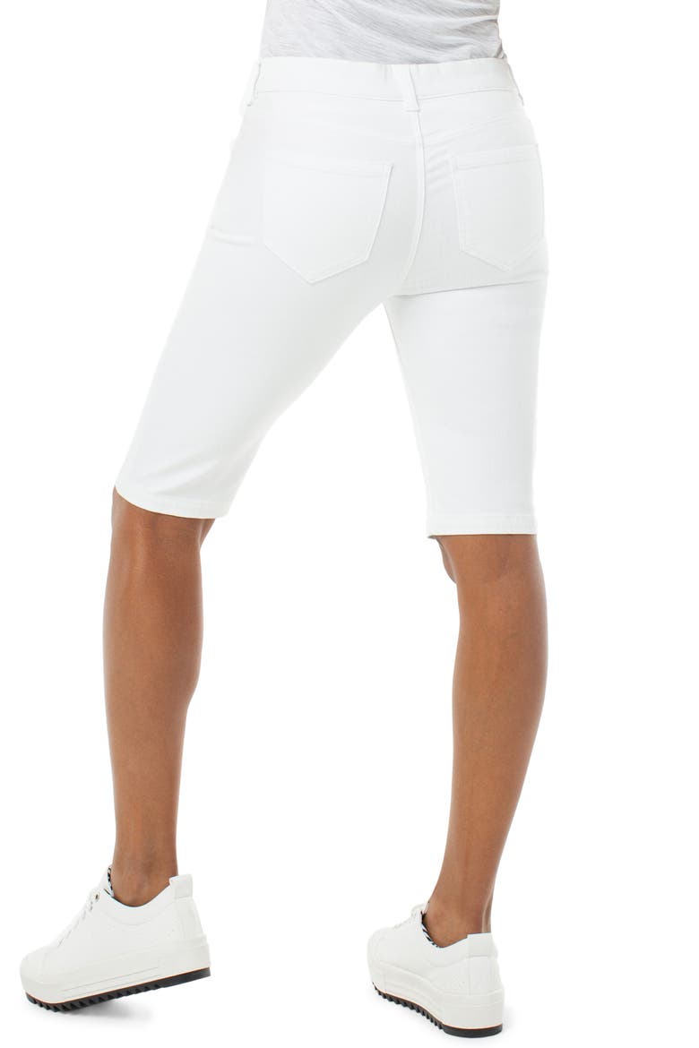 Gia Glider Cruiser Denim Shorts, Alternate, color, BRIGHT WHITE