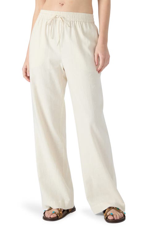 Women's Ivory Straight-Leg Pants | Nordstrom