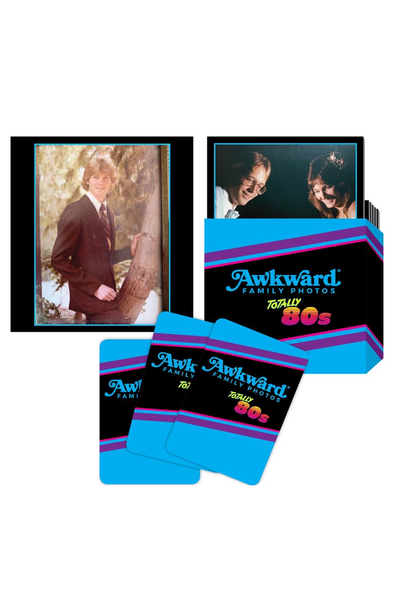 ALL THINGS EQUAL Awkward Family Photos Totally 80S Party Game, Ages 13+, Alternate, color, Multicolored