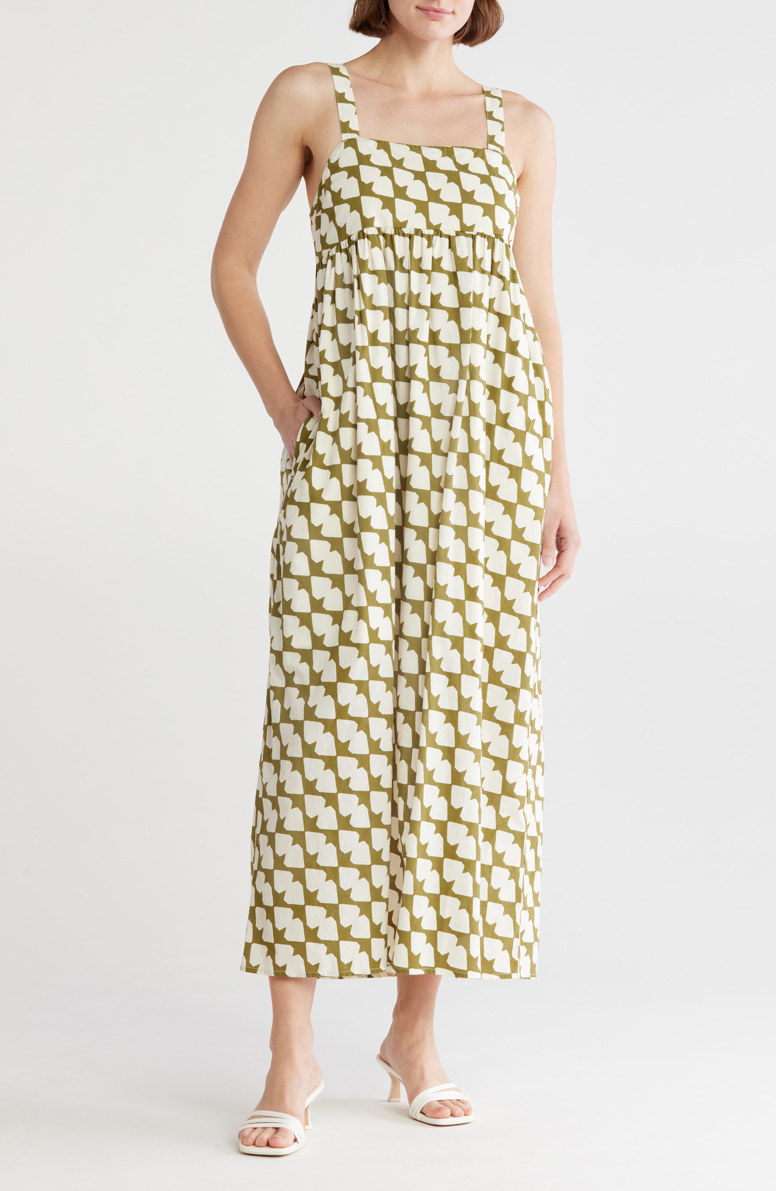 Melrose and Market Square Neck Maxi Dress
