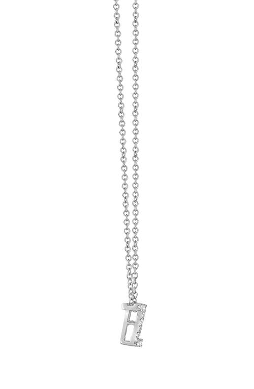 Bony Levy Diamond Pavé Initial Pendant Necklace In 18k White Gold - Z