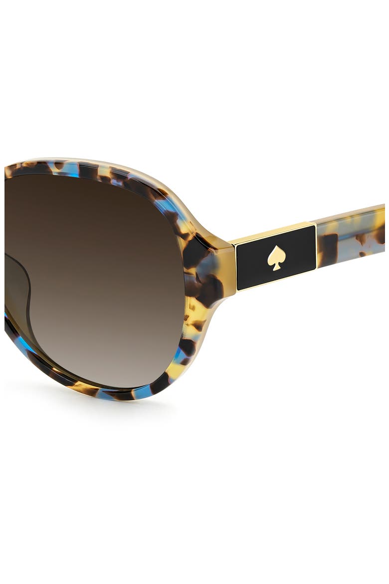 emalie 56mm gradient oval sunglasses, Alternate, color, HAVANA MULTICOLOR/ BROWN SF