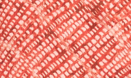 Vince Camuto Geo Print Satin Top In Pink