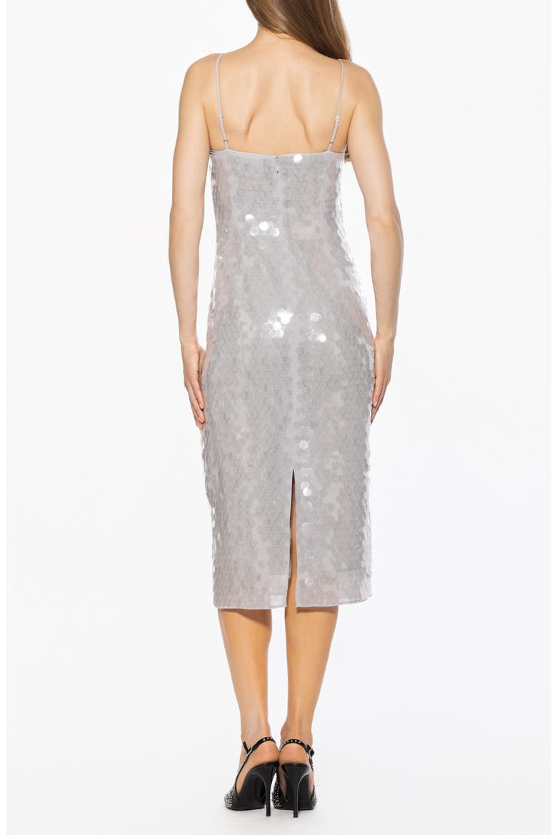Reese Sequin Sleeveless Dress, Alternate, color, GREY
