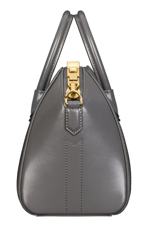 Givenchy Mini Antigona Leather Satchel In Charcoal