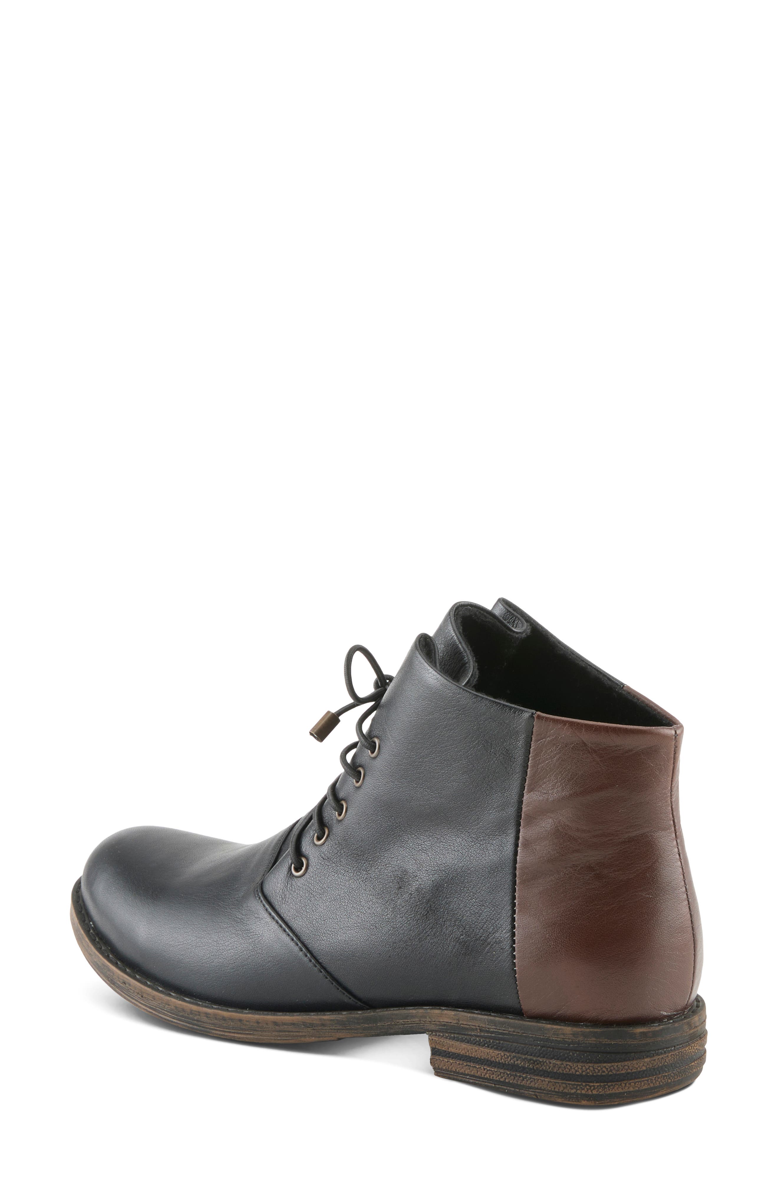 Marable Leather Bootie, Alternate, color, BLACK MULTI