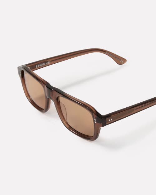 Epokhe Mono Sunglasses In Brown