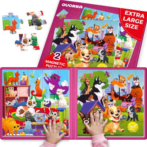 Magnetic Jigsaw Puzzle Set - 2x48 Piece