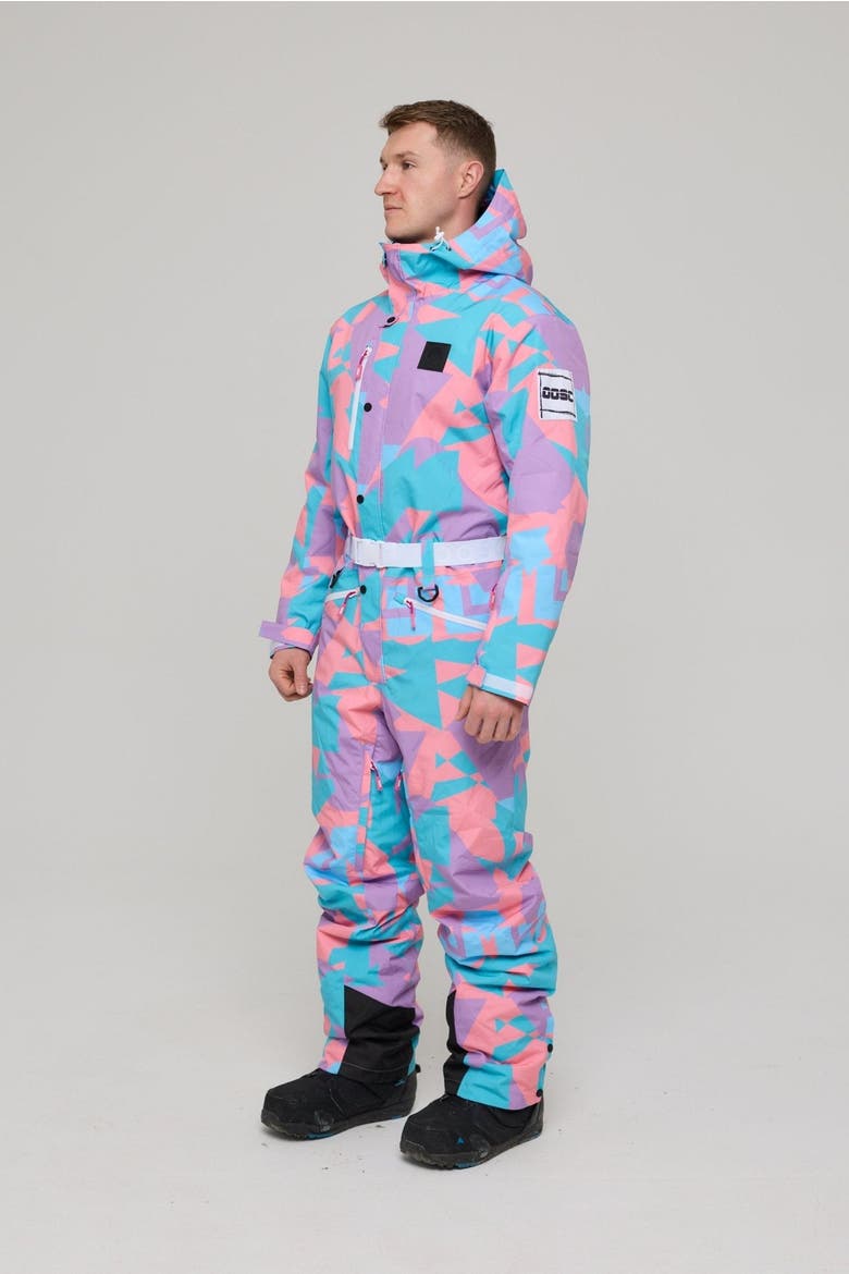 Del Mar Ski Suit Men's, Alternate, color, Pink and Blue