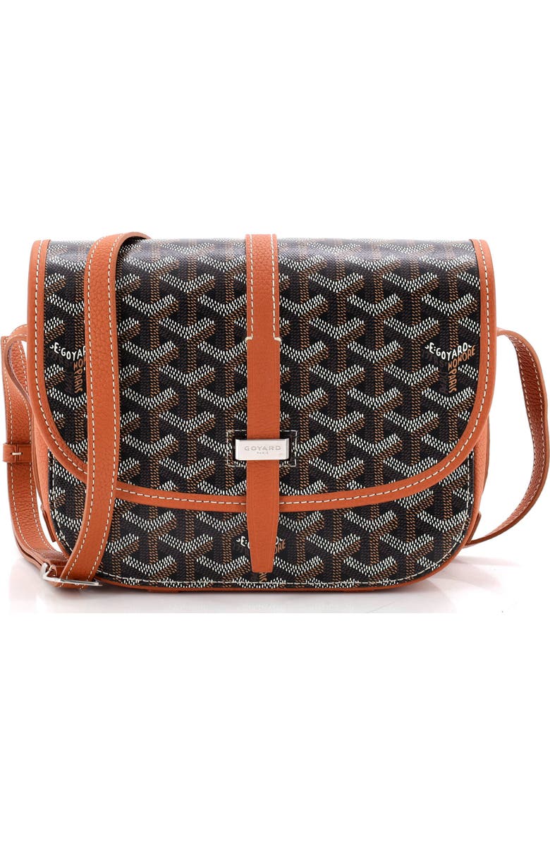 Pre-Owned Goyard Belvedere II Messenger Bag Coated Canvas PM, Main, color, Brown