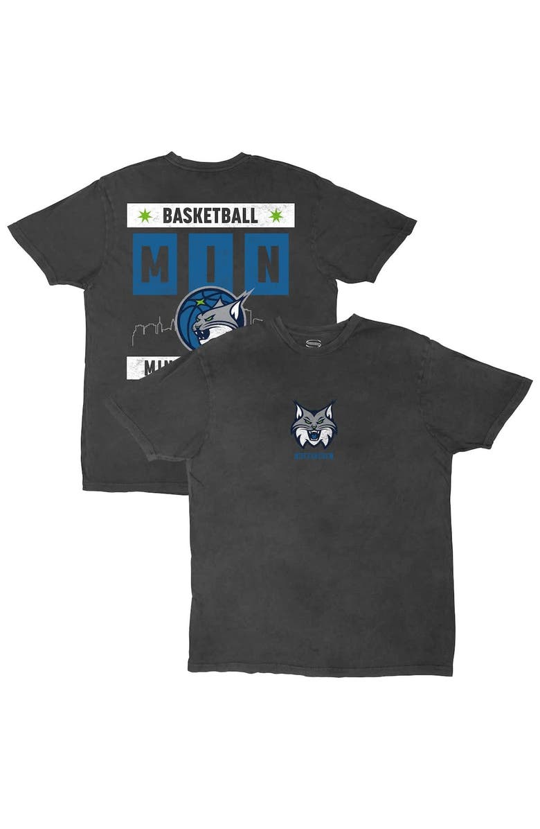Stadium Essentials Unisex Stadium Essentials Heather Black Minnesota Lynx Relaxed Fit Big Shot Vintage Wash T-Shirt, Alternate, color, Heather Black
