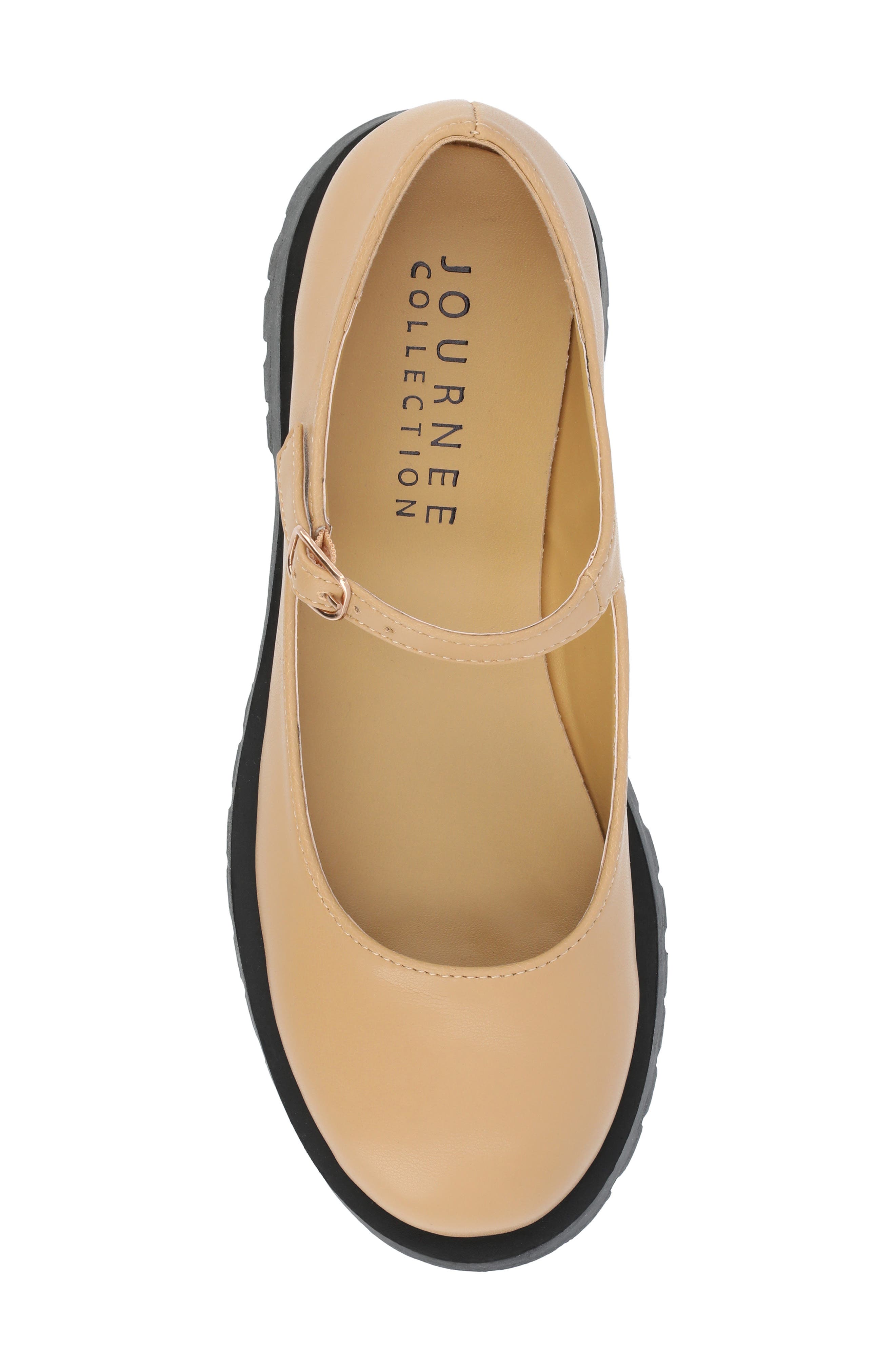Kamie Mary Jane Platform Flat, Alternate, color, TAN