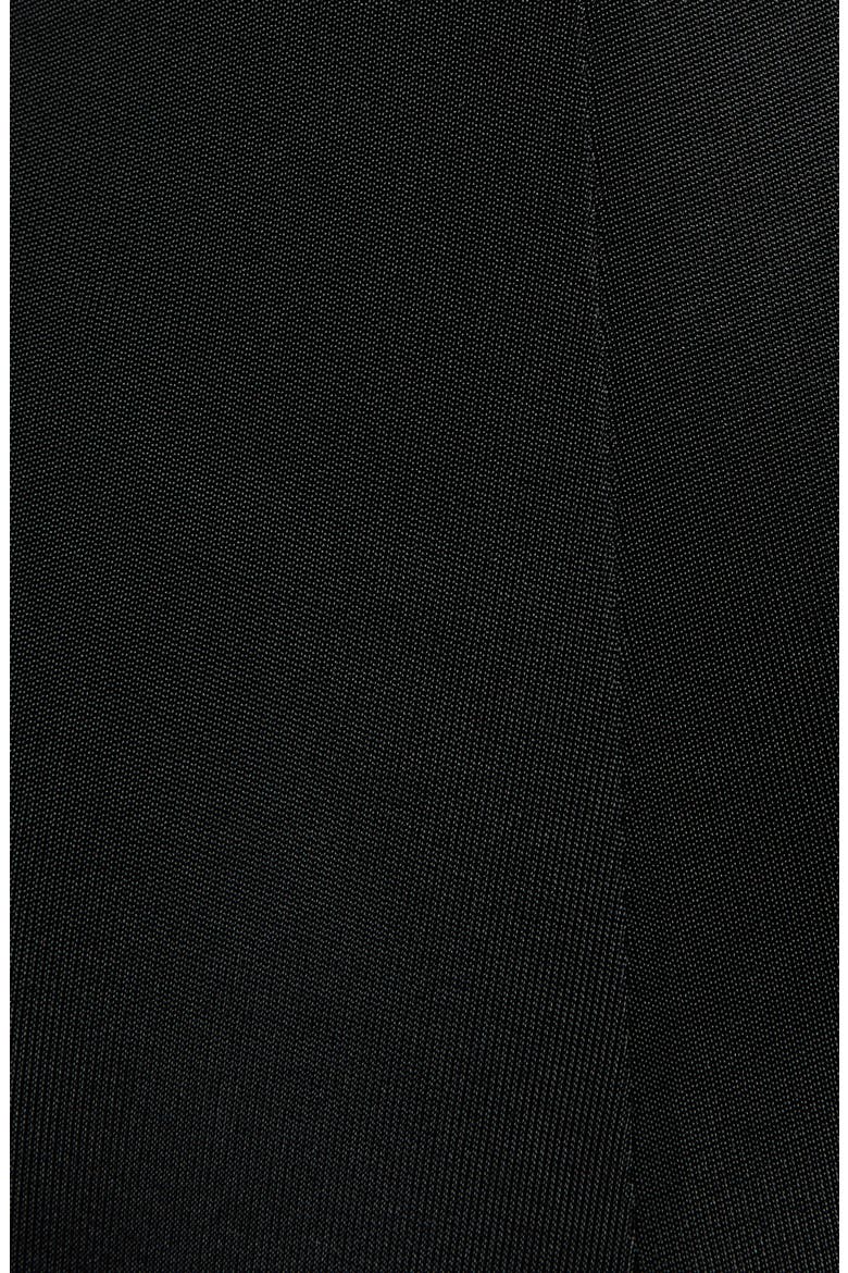 Plunge Halter Gown, Alternate, color, BLACK