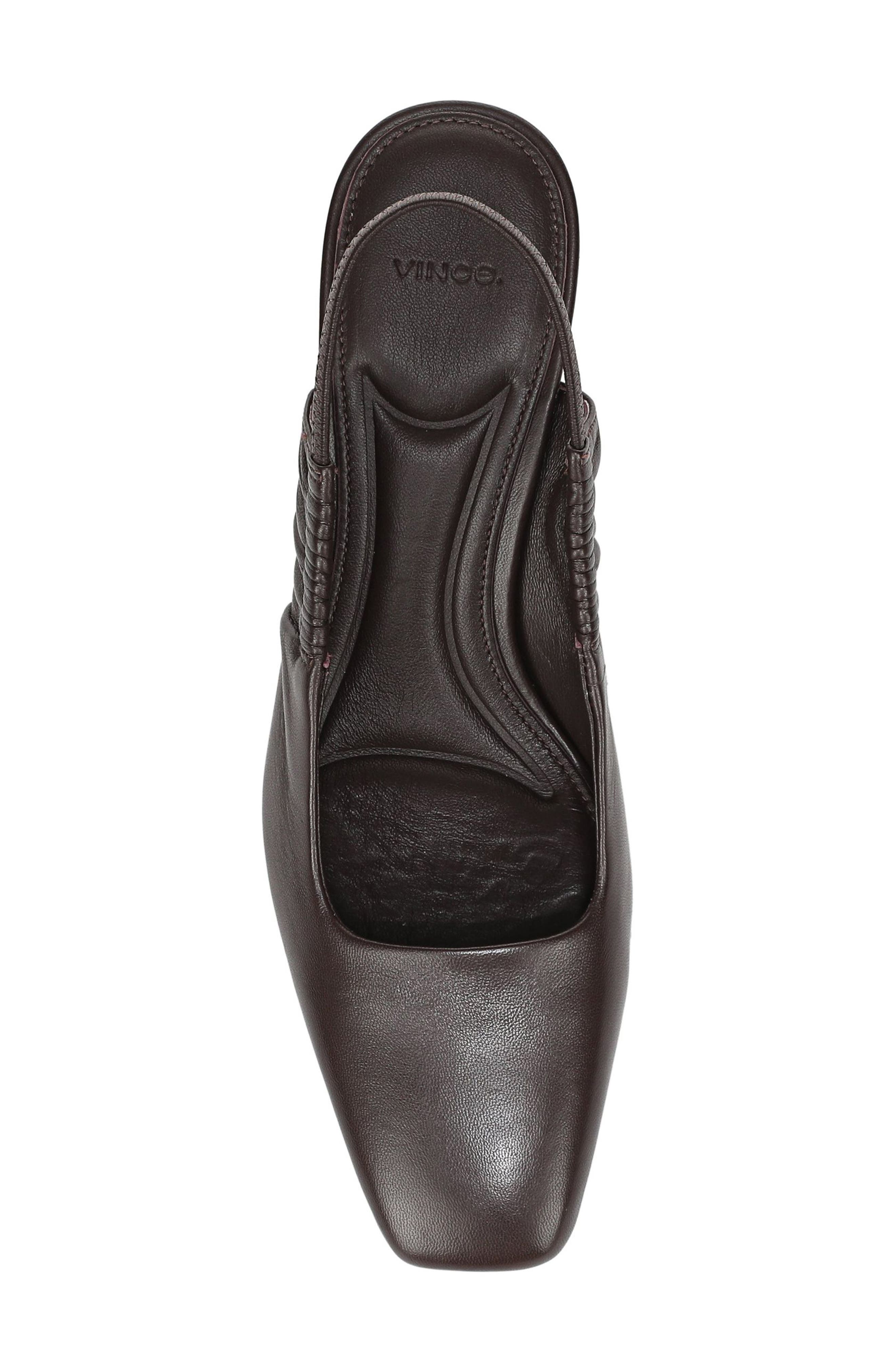 Vince Ven Leather Slingback Pump, Alternate, color, Ganache
