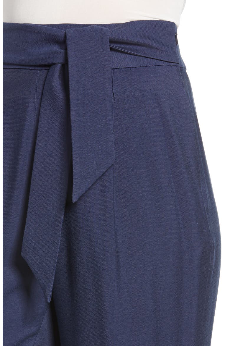 Tie Front Pant, Alternate, color, NAVY PEACOAT