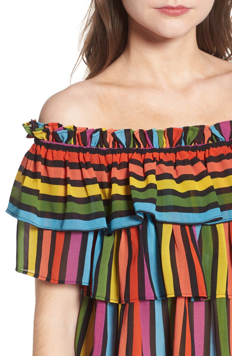 WAYF Toulon Tiered Ruffle Top, Alternate, color, 