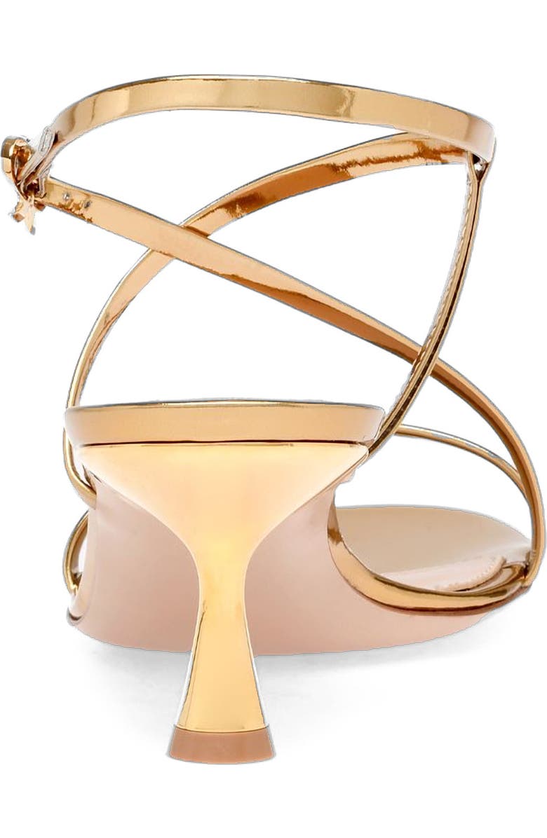 Gianvito Rossi Ascent Sandal 55, Alternate, color, Gold Calf Leather